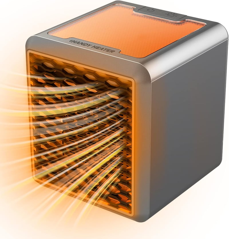 Portable 1200W Ceramic Space Heater - Adjustable, Quiet, Energy Efficient