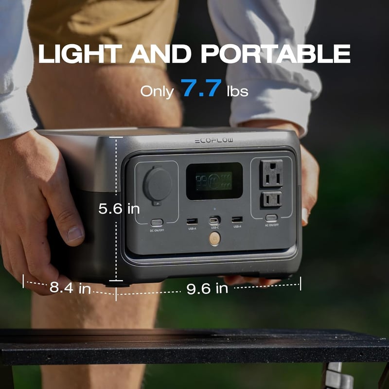 RIVER 2 Portable Power Station, 256Wh for Camping & Home Use