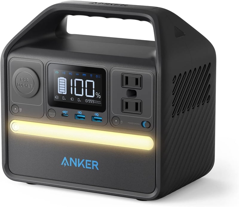 Anker 521 Portable Power Station with LiFePO4 Battery, 256Wh