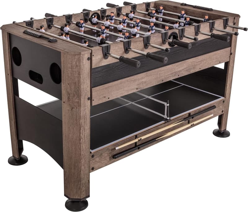 4-in-1 Multi-Game Table - Air Hockey, Billiards, Foosball, Ping Pong