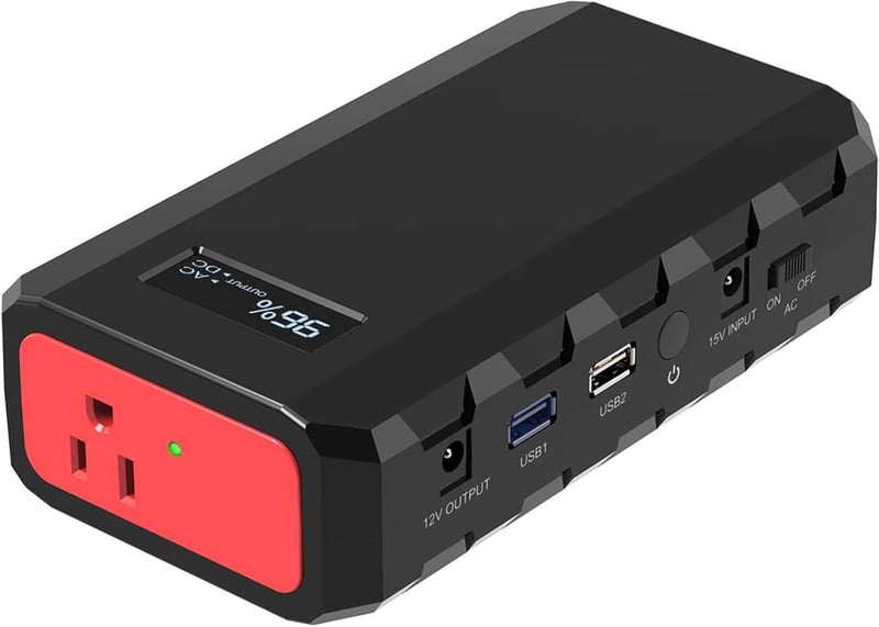 65W Portable Laptop Charger, 24,000mAh Power Bank with AC Outlet