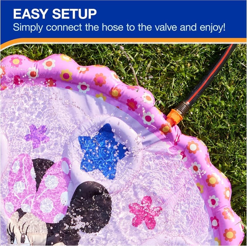 Minnie Mouse Splash Mat for Kids - Outdoor Water Play Pad