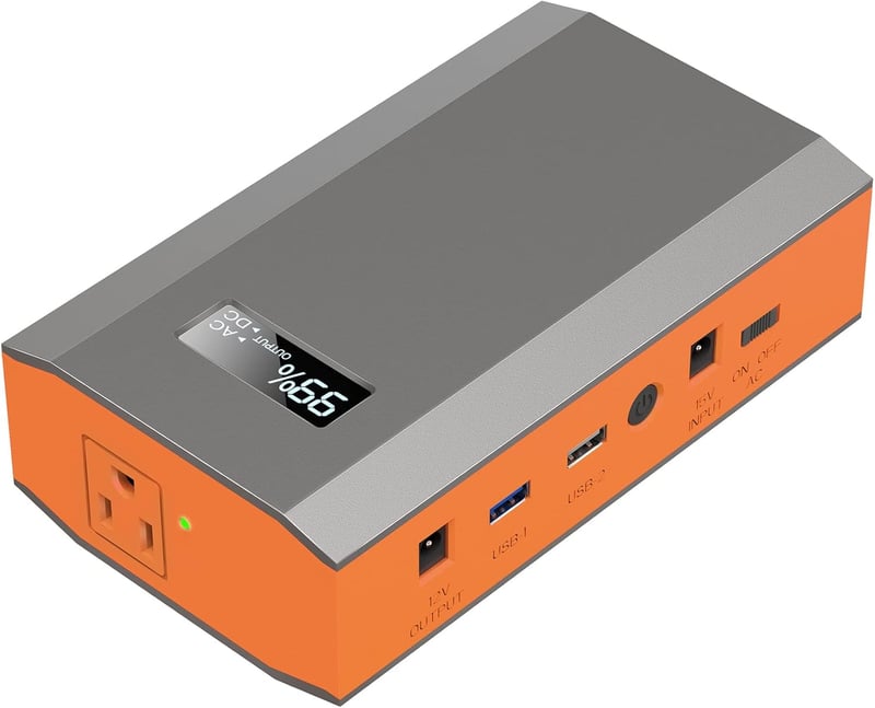 65W Portable Power Bank with AC Outlet, 24000mAh for Outdoors