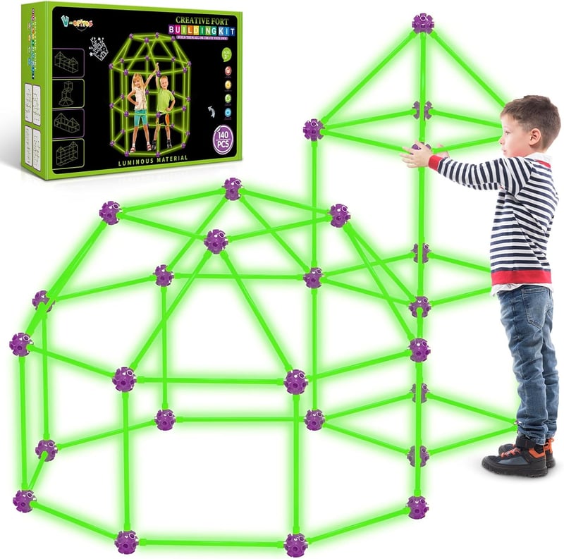 140-Pack Glow-in-the-Dark Building Kits for Kids 4+