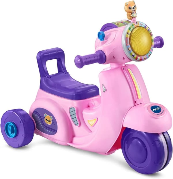 VTech Pink 2-in-1 Map and Go Scooter for Toddlers