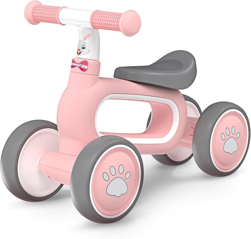 1st Birthday Gift: Baby Balance Bike for 1-Year-Old Girls - Pink