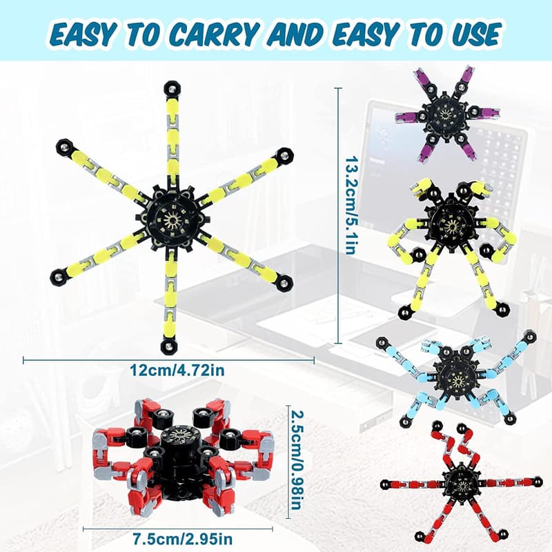 30pcs Creative Fidget Spinners & Deformable Robot Toys