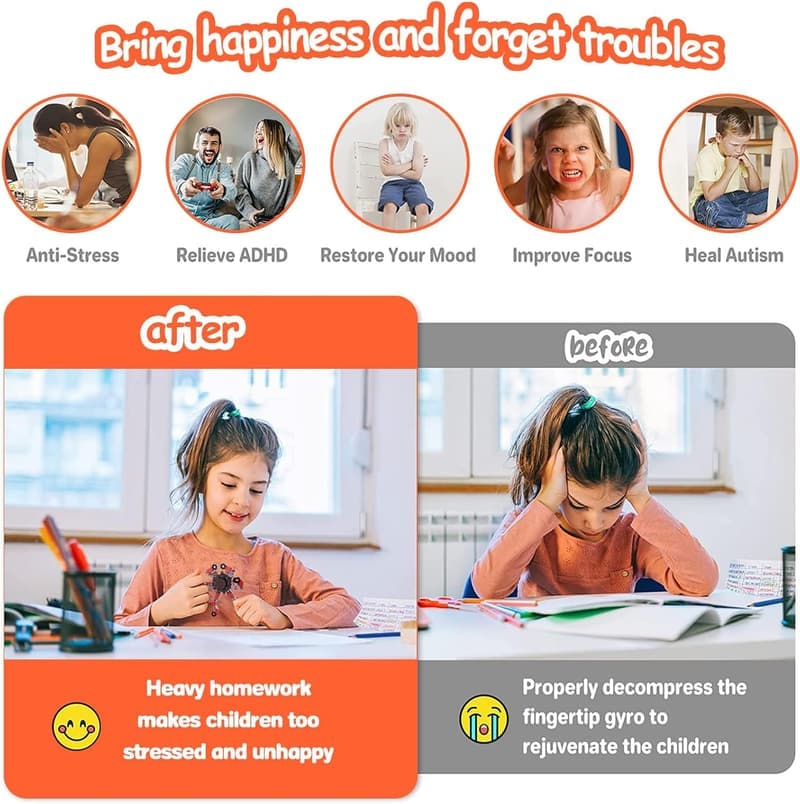 Fidget Toy Set - 12 Pack Deformable Chain Stress Relief