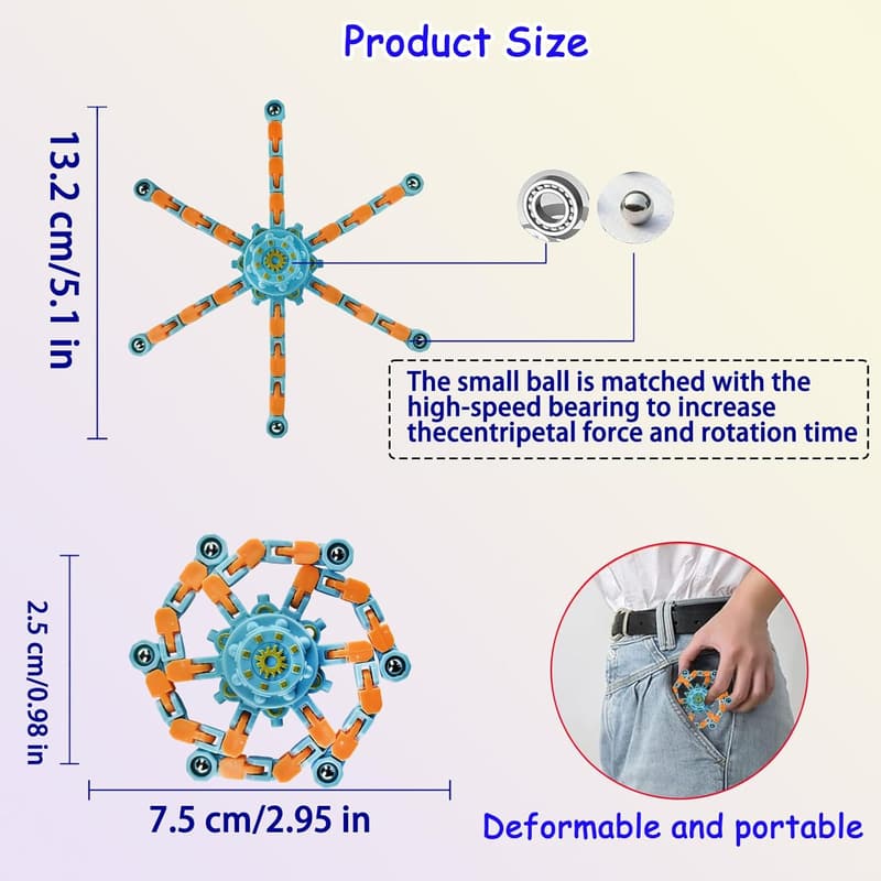 Easter Basket Fidget Spinner Party Favors - 20-Pcs Stress Relief Toys