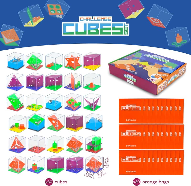 Kids' Birthday Party Brain Teaser Puzzle Pack - 30 Mini Games