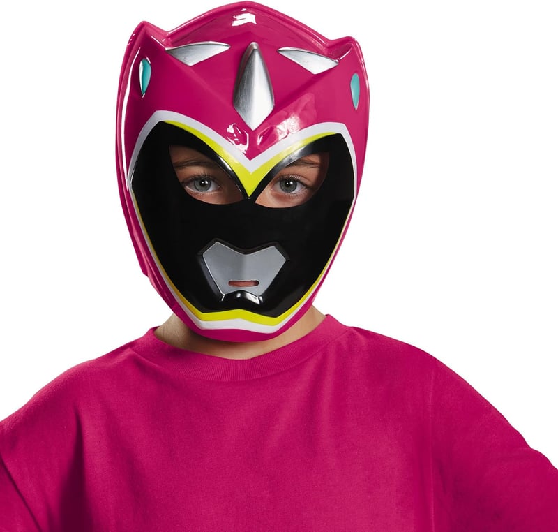 Pink Ranger Dino Charge Vacuform Mask for Kids