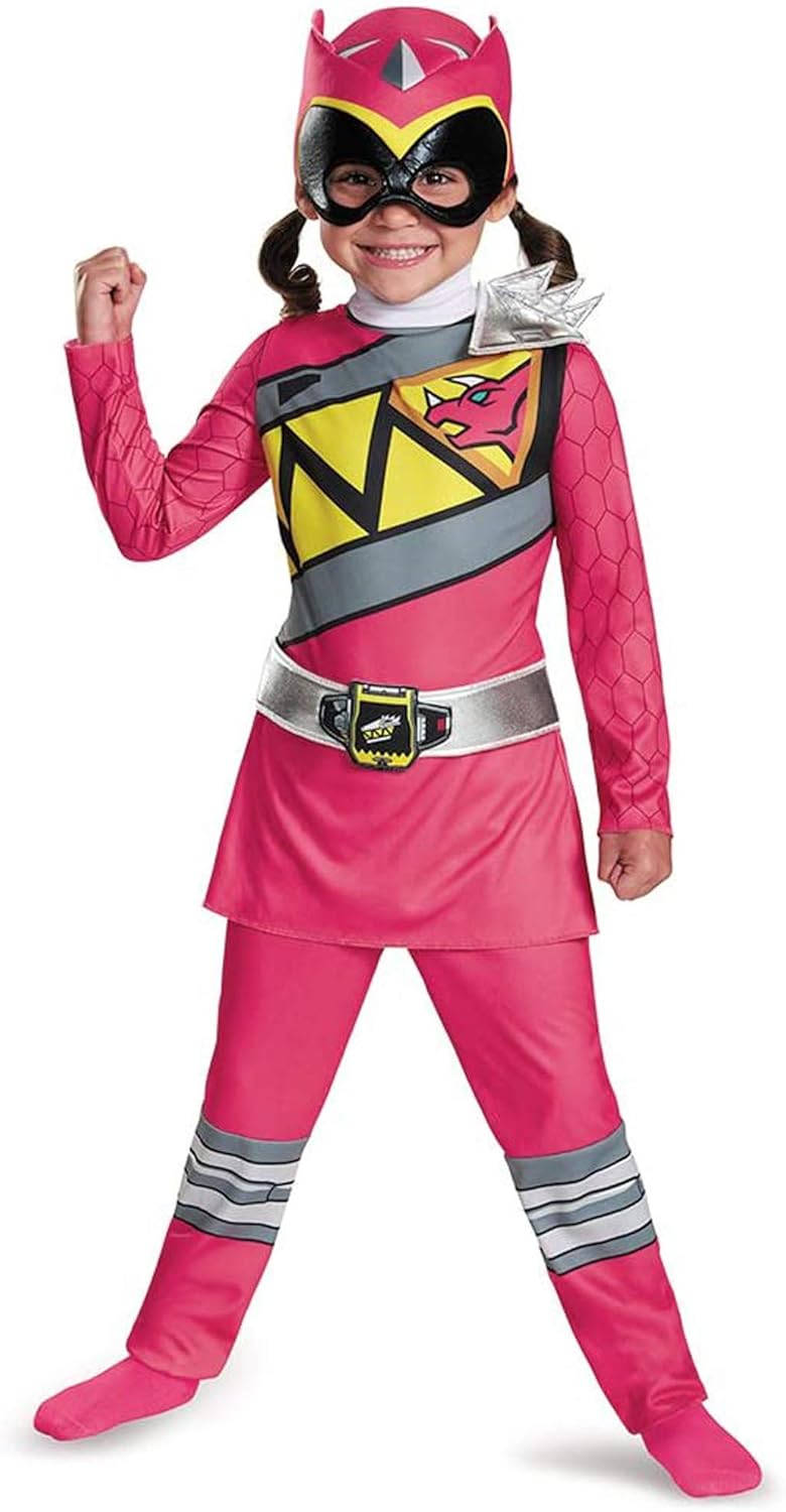 Pink Ranger Dino Charge Costume for Toddlers with Mask