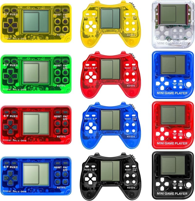 Video Game Party Supplies: 12 Keychain Favors for Kids