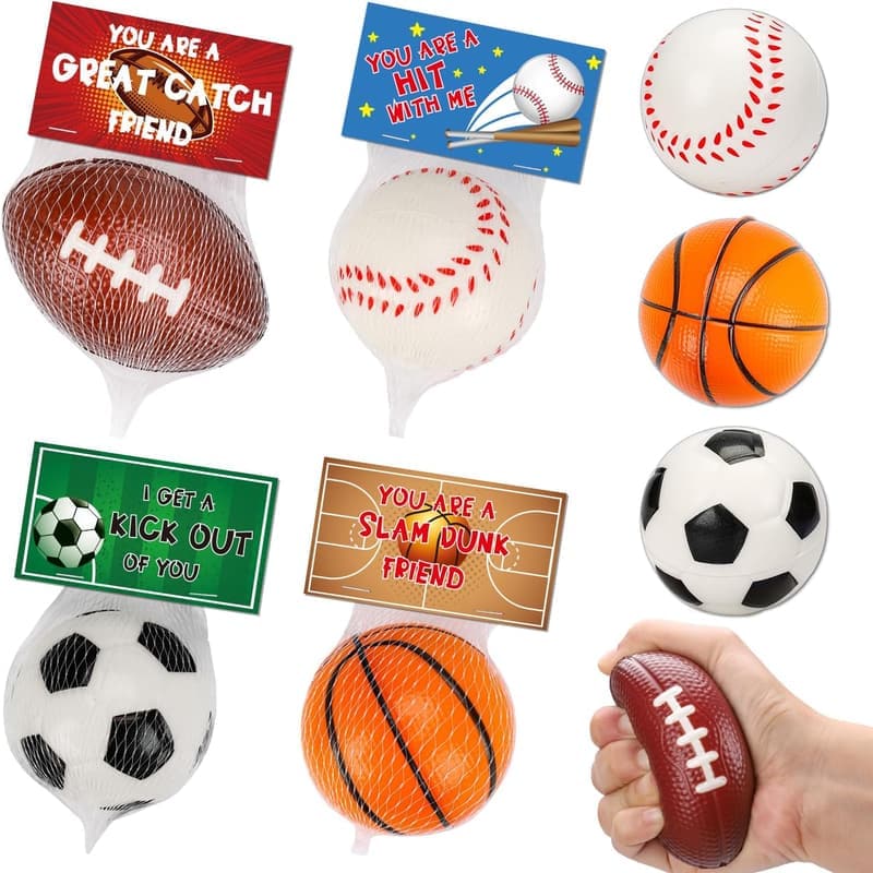 Kids' Stress Balls Set - 16 PCS Foam Bouncy Party Favors
