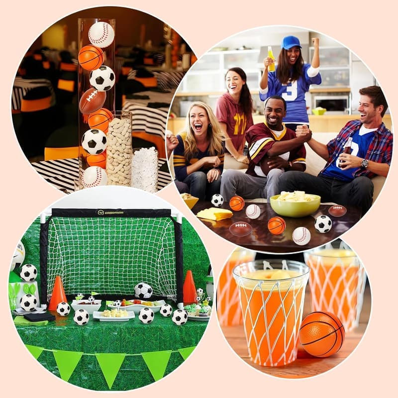 Kids' Stress Balls Set - 16 PCS Foam Bouncy Party Favors