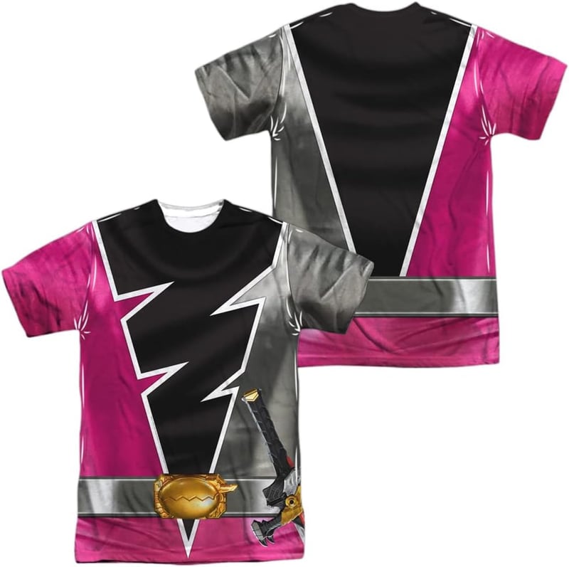 Power Rangers Unisex Adult Halloween Costume T-Shirt