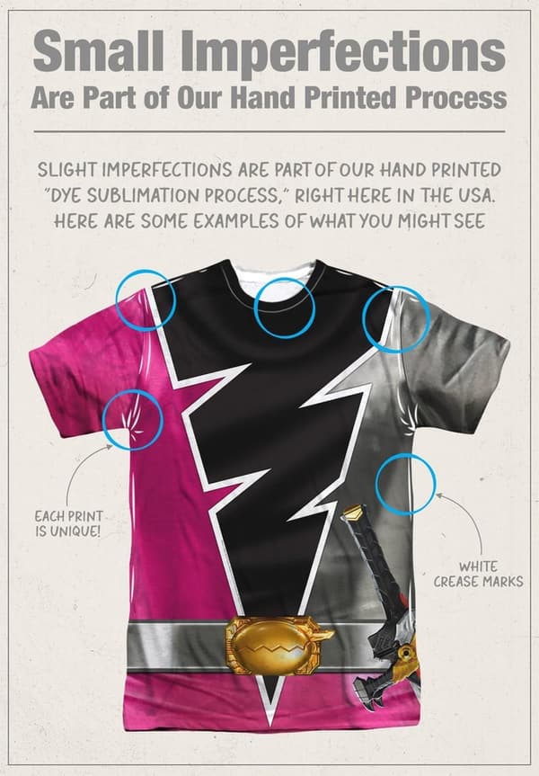Power Rangers Unisex Adult Halloween Costume T-Shirt