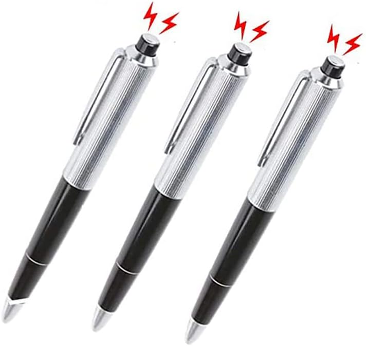 Electric Shock Pencil Prank Toy - 3pcs Joke Gift for Friends