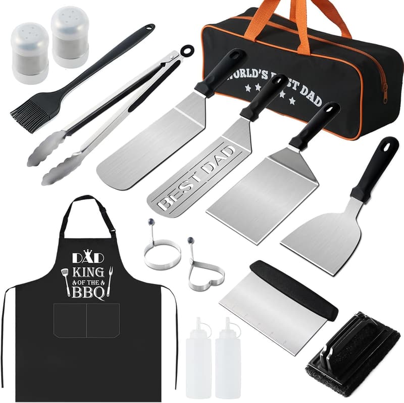 Father's Day BBQ Gift Set for Dads - Outdoor Grill Essentials