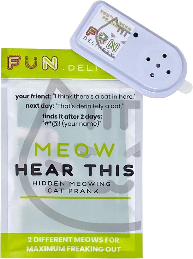 Cat Sound Prank Device – Fun Joke Toy for Parties & Offices
