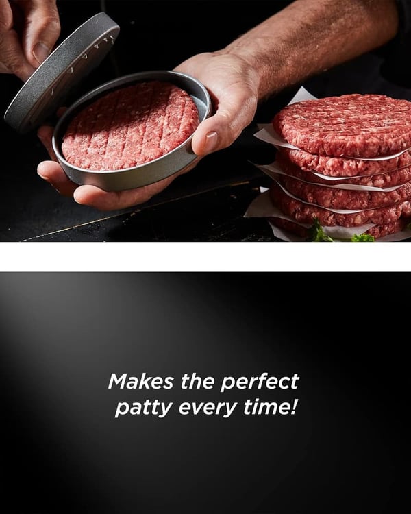 Father's Day Aluminum Burger Press - Non-Stick Patty Maker