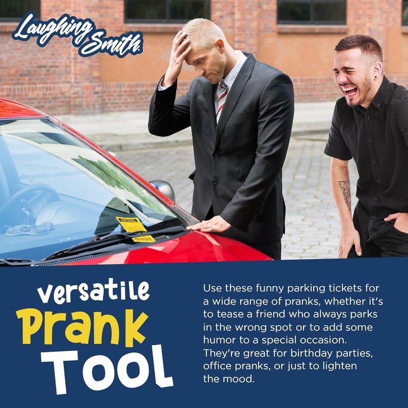 Funny Fake Parking Tickets - Hilarious Gag Gift for Adults