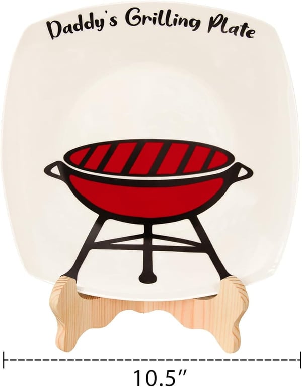 Personalized Grilling Plate for Father's Day - DIY Handprint Gift