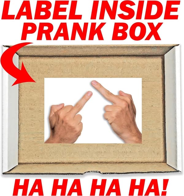 Anonymous Prank Box with Double Middle Finger Surprise