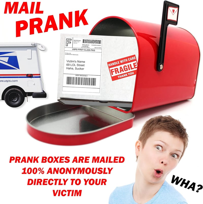 Anonymous Prank Box with Double Middle Finger Surprise