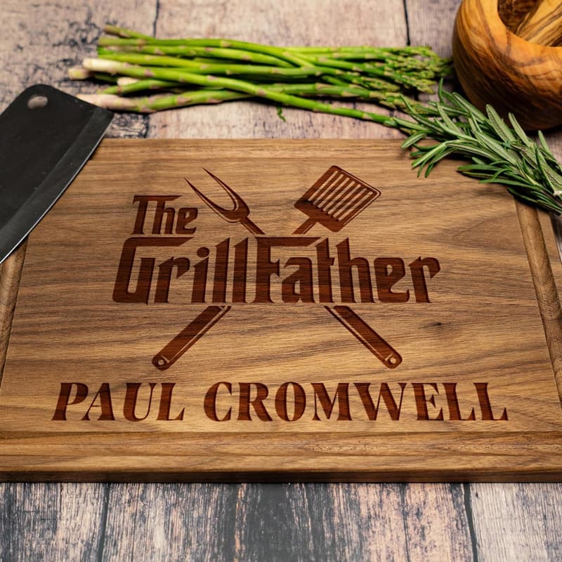 Personalized Cutting Board Gift for Father's Day