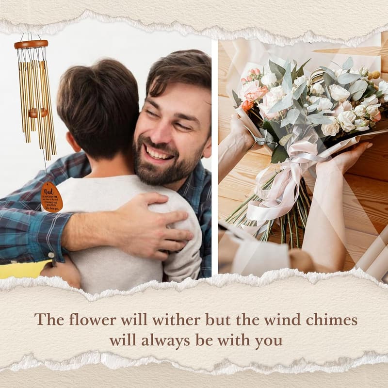 Father's Day Wind Chimes - Perfect Gift for Dad