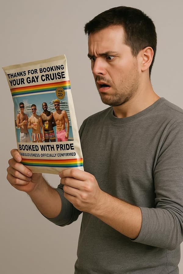Gay Cruise Prank Mailer – Jumbo Double-Sided Gag Gift