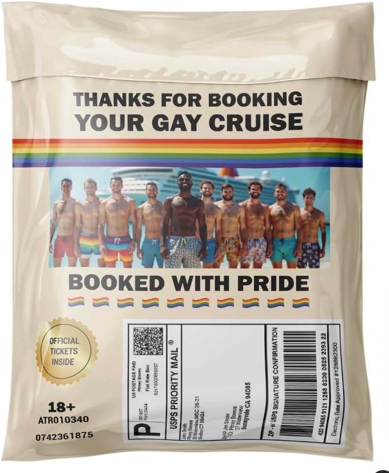Gay Cruise Prank Mailer – Jumbo Double-Sided Gag Gift