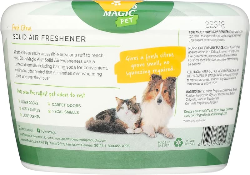 Fresh Citrus Air Freshener for Pets, 20 oz, Pack of 2