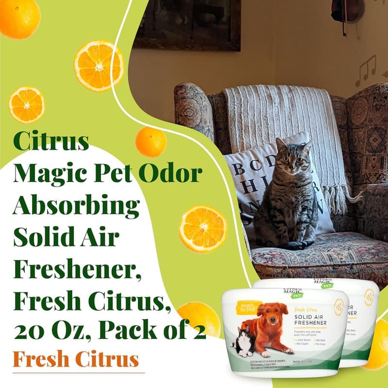 Fresh Citrus Air Freshener for Pets, 20 oz, Pack of 2