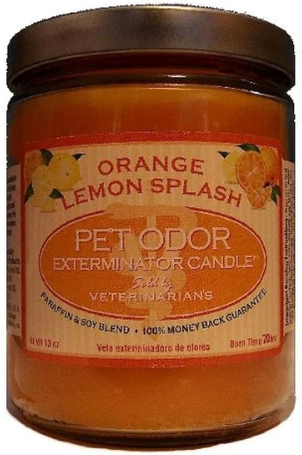 Orange Lemon Splash Pet Odor Exterminator Candle, 13 oz