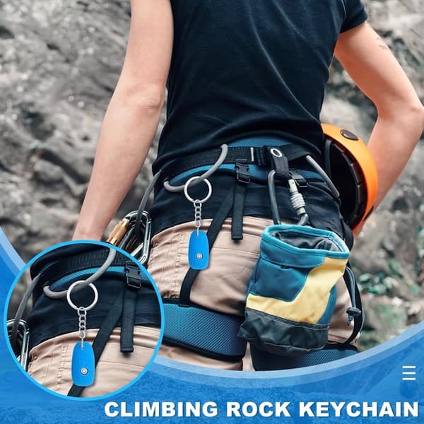 Rock Climbing Keychain for Climbers - Perfect Birthday Gift