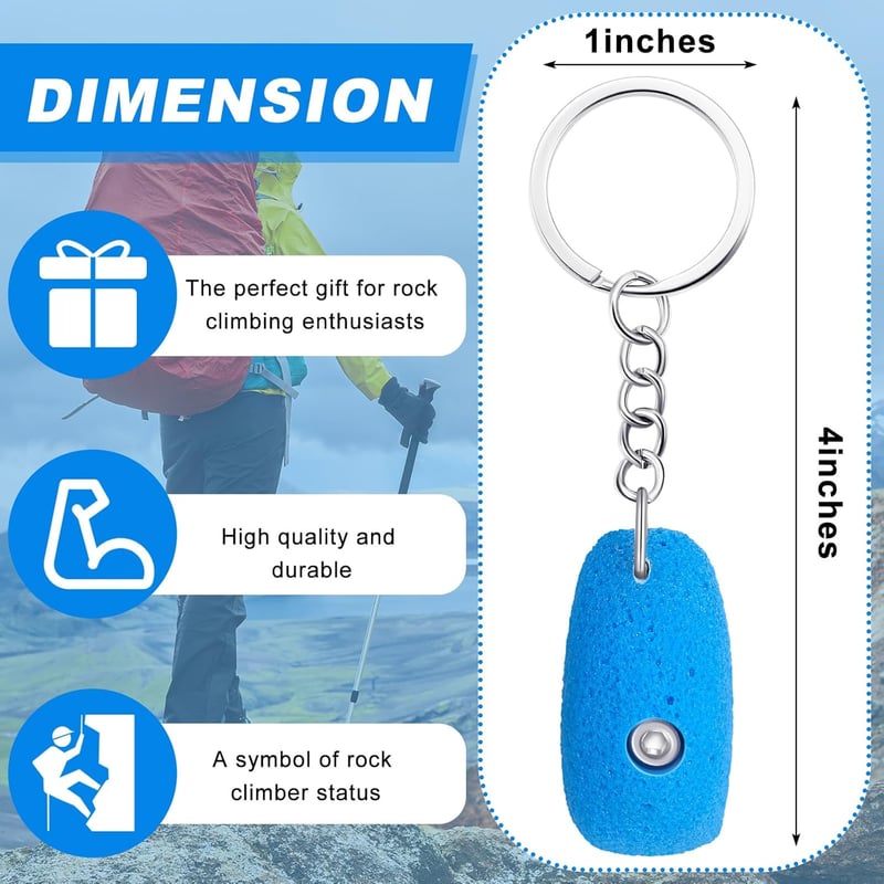 Rock Climbing Keychain for Climbers - Perfect Birthday Gift