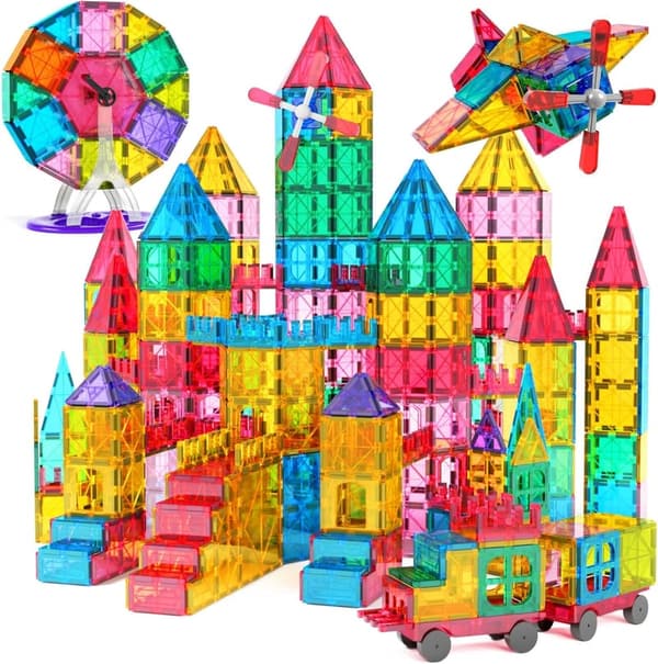 STEM Magnetic Tile Building Blocks Set – 100 pcs for Kids