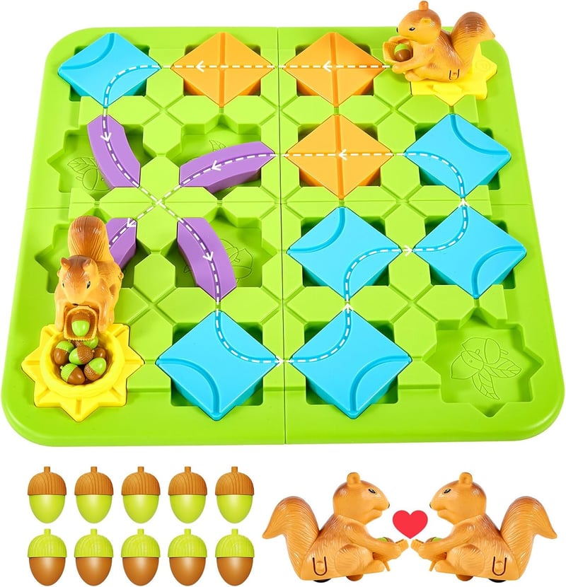 Montessori Road Builder Logic Puzzle for Kids Age 4-8