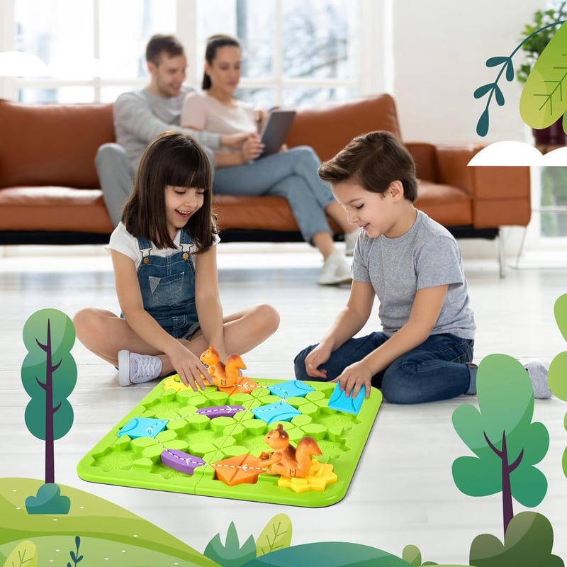 Montessori Road Builder Logic Puzzle for Kids Age 4-8