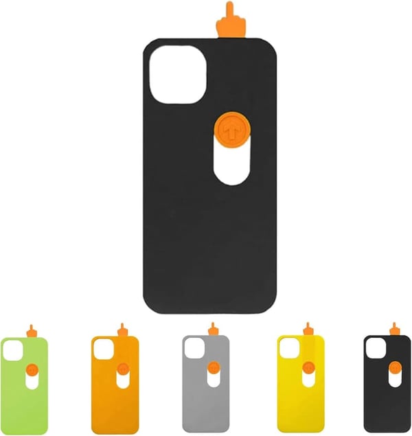 3D Printed Shockproof Sliding Finger Phone Case for iPhone 14