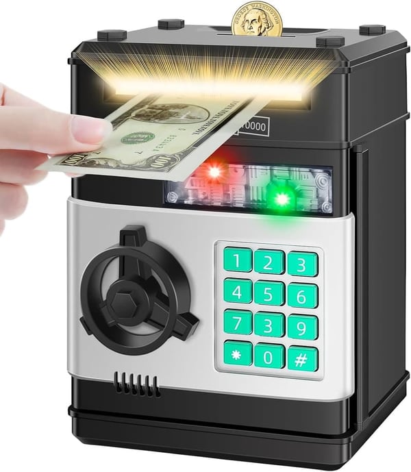 Electronic Cash Coin Piggy Bank for Kids Ages 6-13