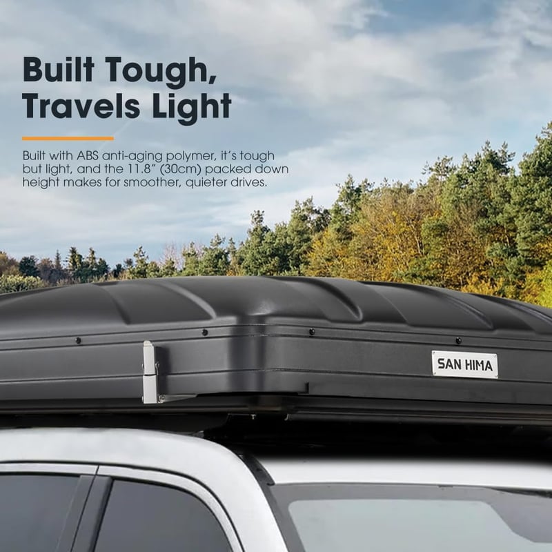 Sanhima Hard Shell Rooftop Tent for Camping, 2-3 People