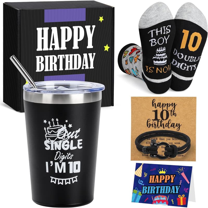 Unique Funny Birthday Gift Basket for 10-Year-Old Boys