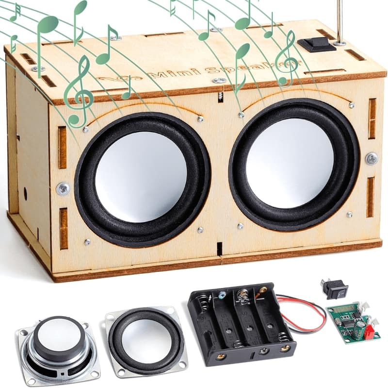 STEM Science Kit: Build Your Own Bluetooth Speaker for Ages 8-12