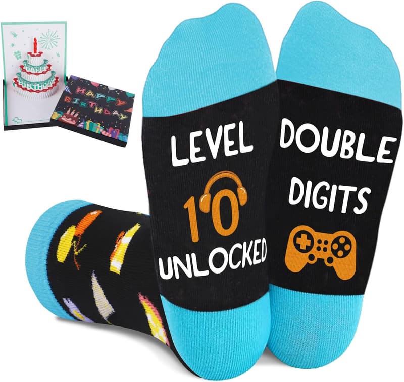 Birthday Sock Gifts for Boys Ages 5-12