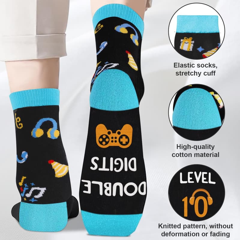 Birthday Sock Gifts for Boys Ages 5-12