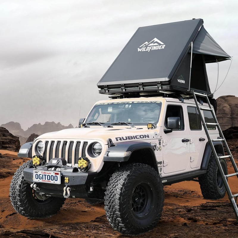 Hardshell Rooftop Tent for 2-3 Person Camping, Fits SUV/Truck