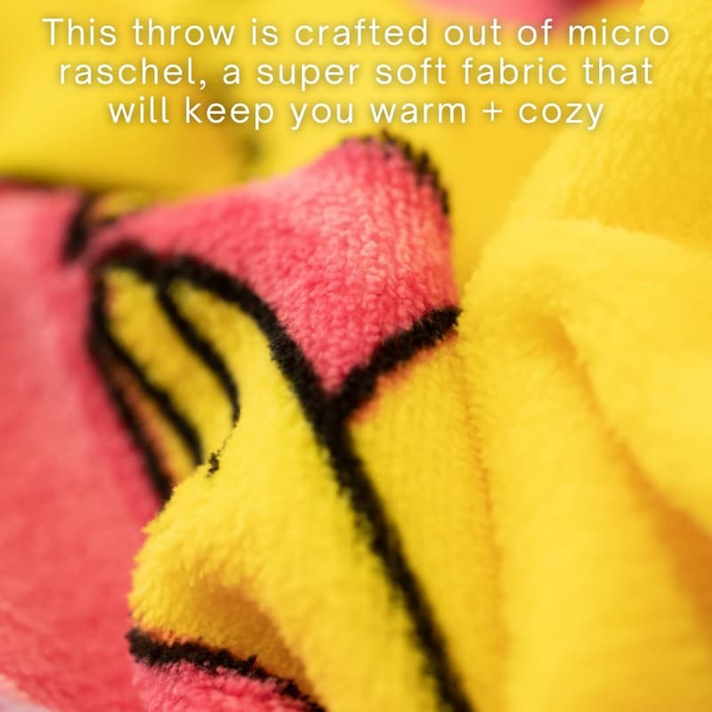 Pikachu and Eevee Kids Bedding Throw - Soft Micro Raschel, 46x60 in